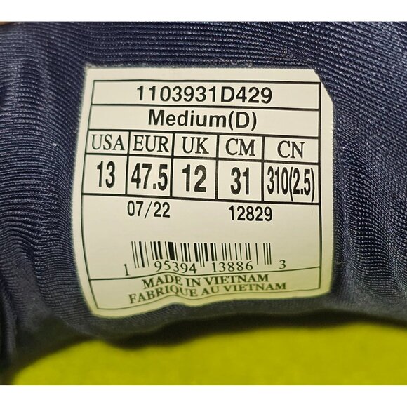 Brooks  Ghost 15 Men's Navy Blue Green Mesh Neutral Running Shoe Size 13 2843 - Picture 8 of 16